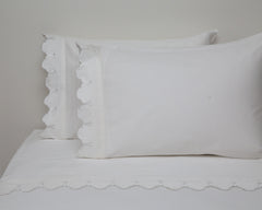 Scalloped Embroidered Sham