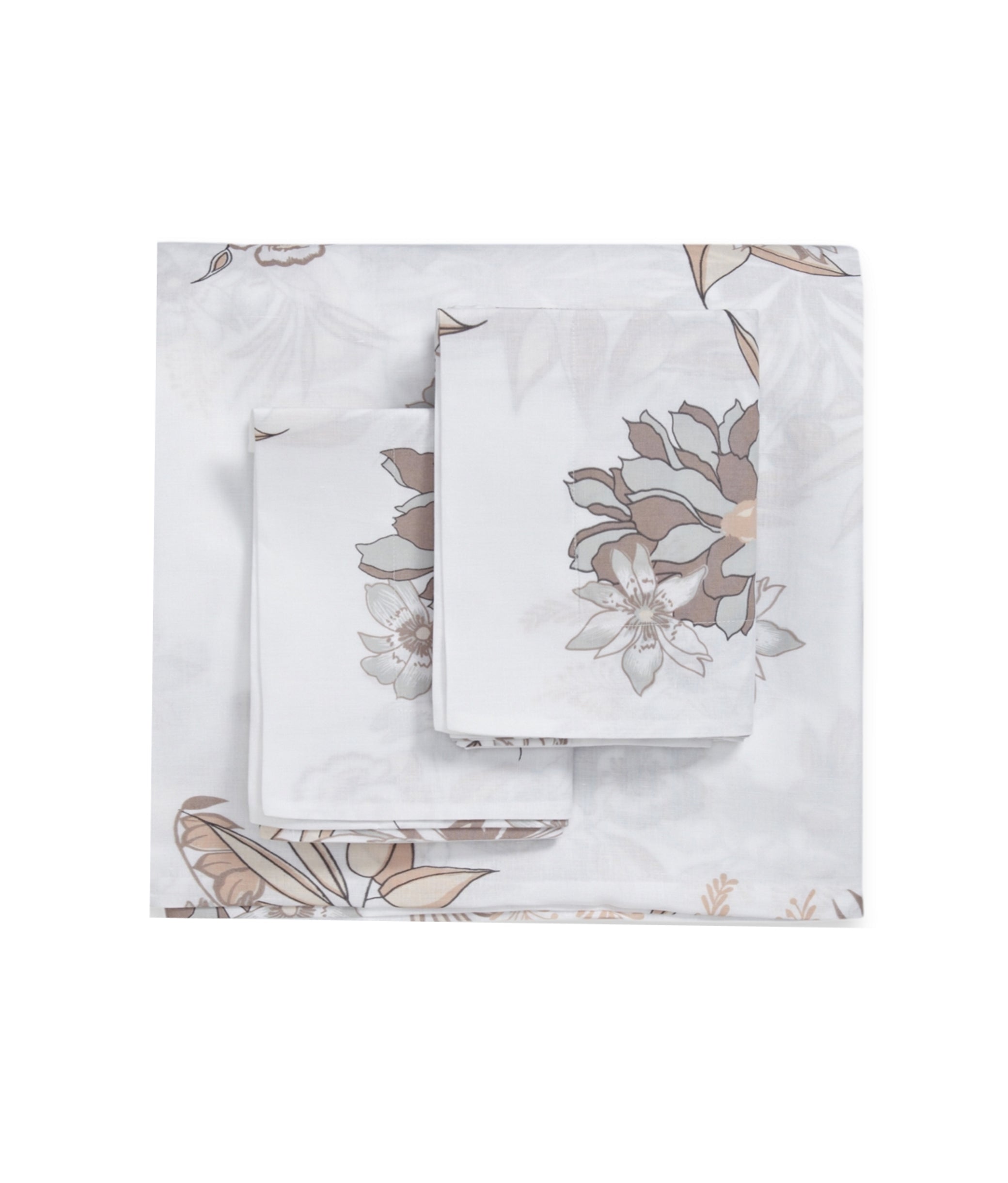  Belle Epoque Linen Flower Duvet Set - Multi - Bonton