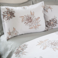 Linen Flower Duvet Set