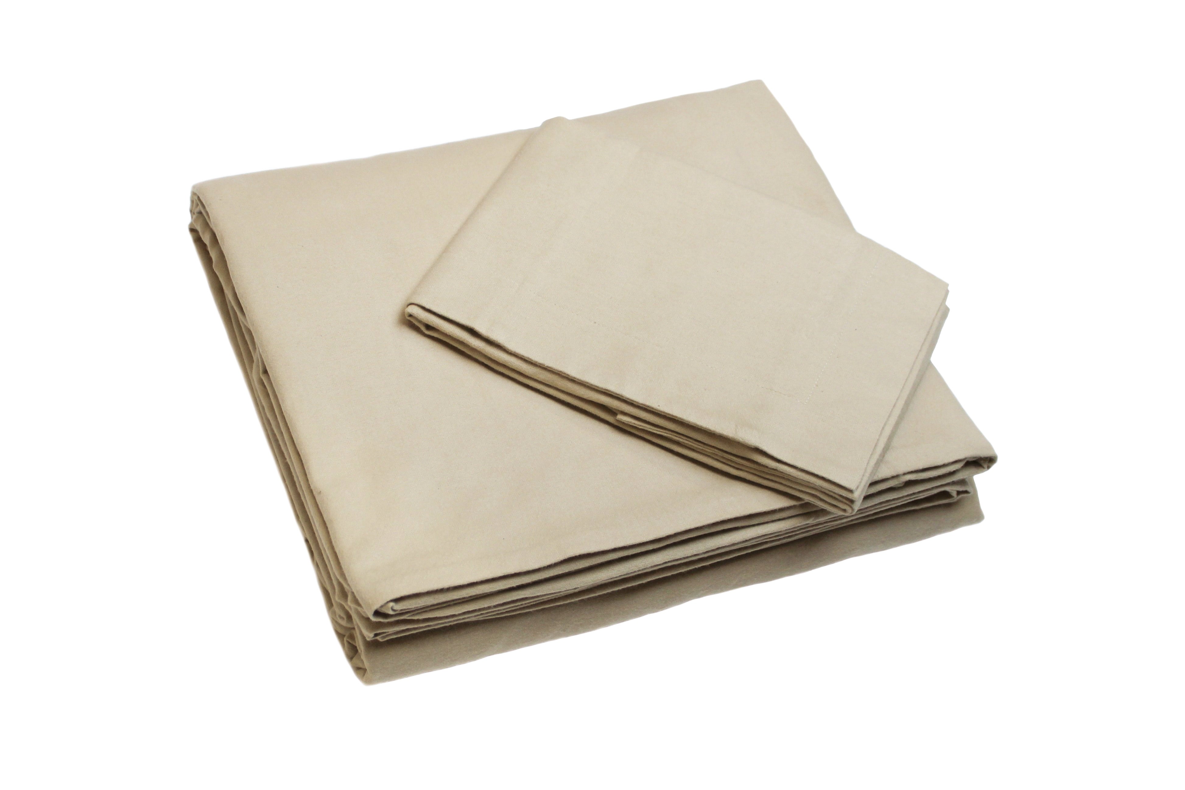  Belle Epoque Flannel Sheet Set - Sand - Bonton