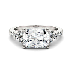 Charles & Colvard 2.90cttw Moissanite Radiant Engagement Ring