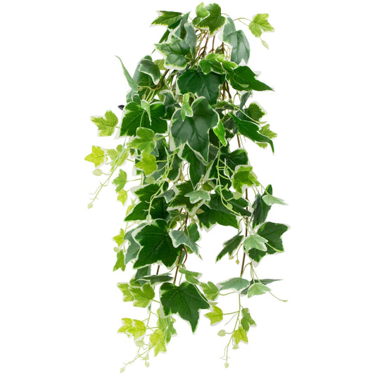 30" Variegated Ivy Artificial Hanging Floral Bush