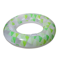 Inflatable Geometric Inner Tube Swimming Pool Ring - 47" - Green