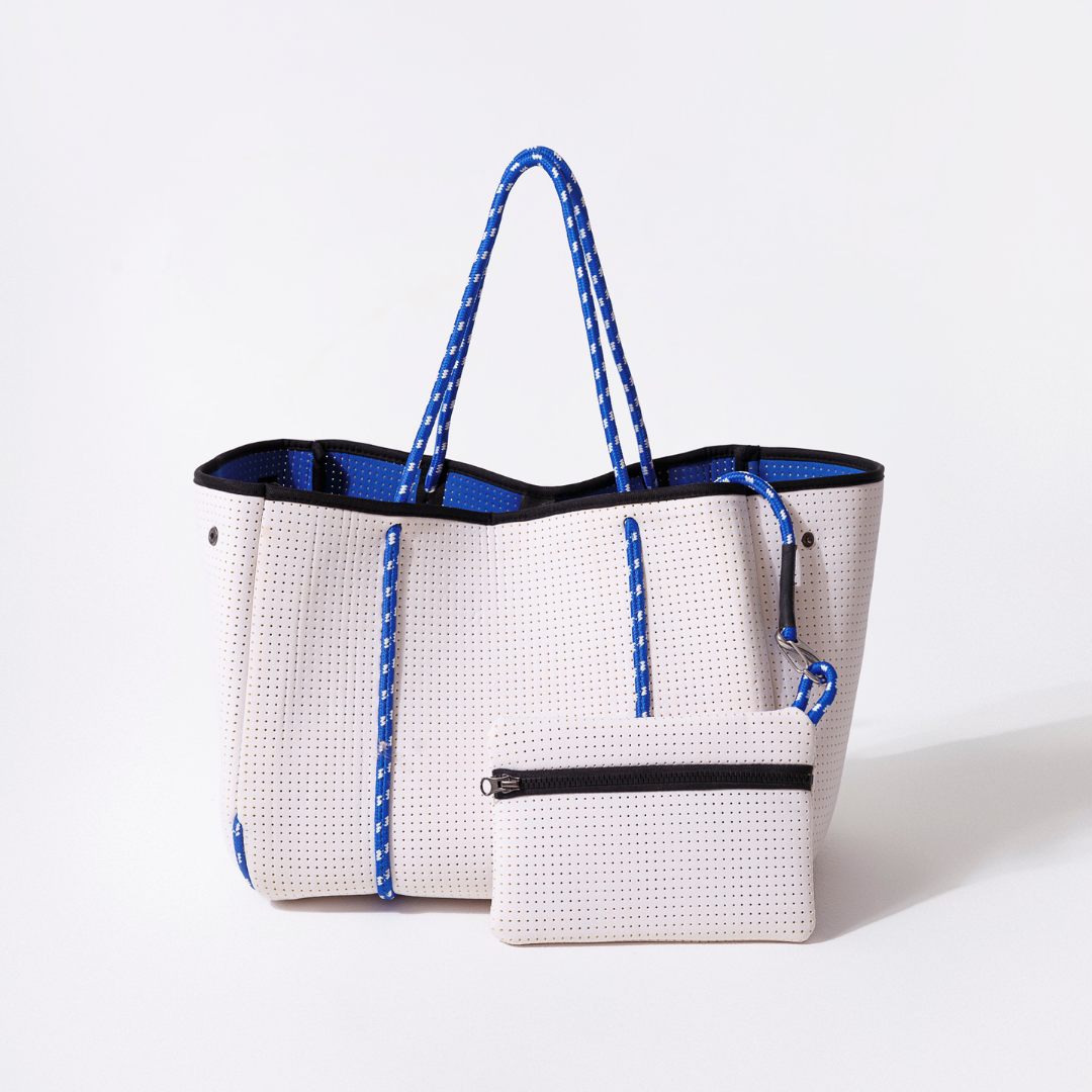  Pop Ups Brand Everyday Tote White Blues - Default Title - Bonton