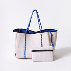 Everyday Tote White Blues