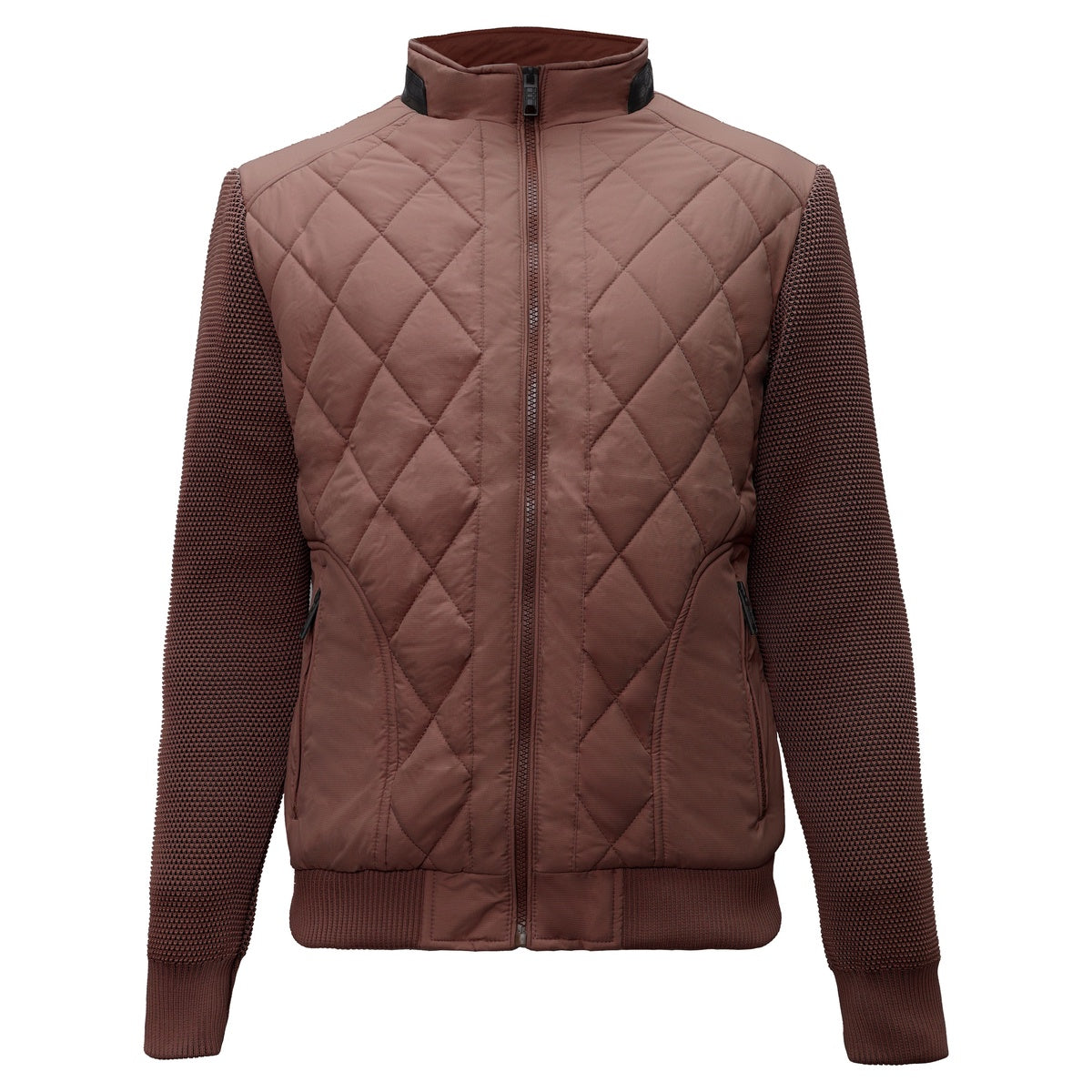  Barocco Urban Crest Quilted Bomber COFFEE - COFFEE - Bonton