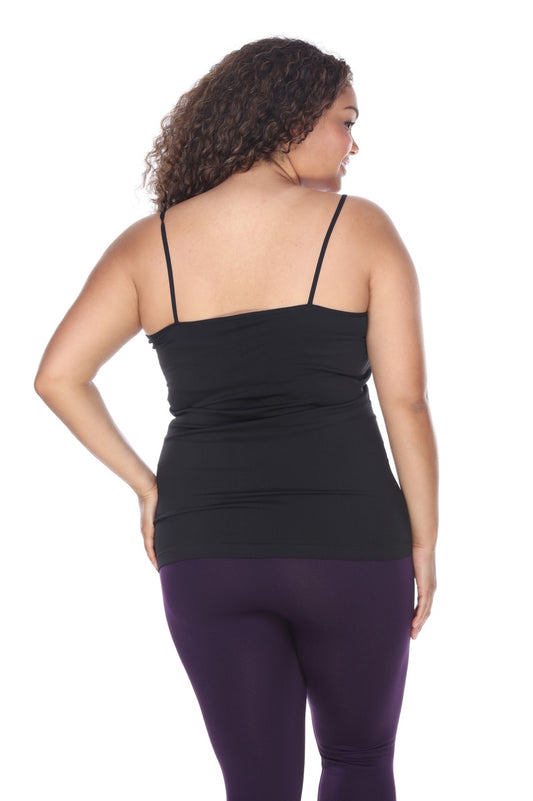 Plus Size Lace Trim Tank Top