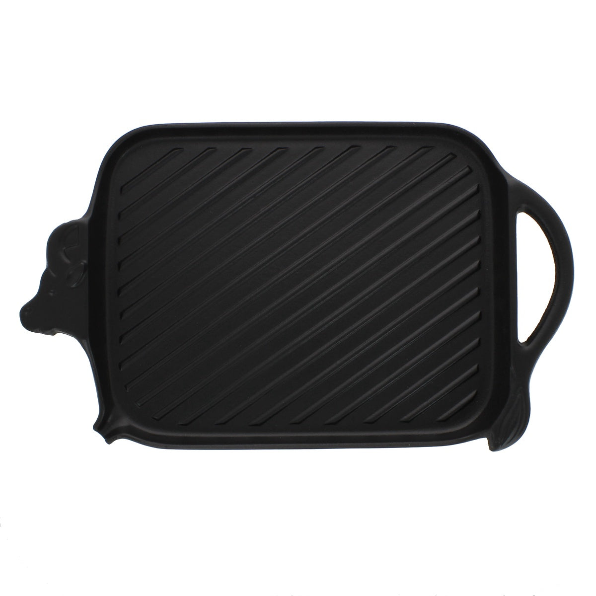  Chasseur Chasseur French Cow Shaped Cast Iron Griddle, 15-Inch, Black - Default Title - Bonton