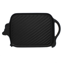 Chasseur French Cow Shaped Cast Iron Griddle, 15-Inch, Black