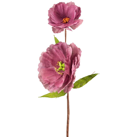 40" Purple and Green Artificial Spring Floral Craft Spray