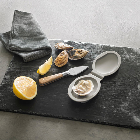 Set of Laguiole Oyster Shucking Knife and Silicone Holder