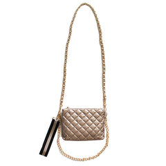 DEBRA DIAMOND QUILTED WRISTLET/SHOULDER/CROSSBODY