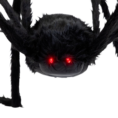 Lighted Spider Eyes Halloween Decoration - 44" - Black - Red Lights