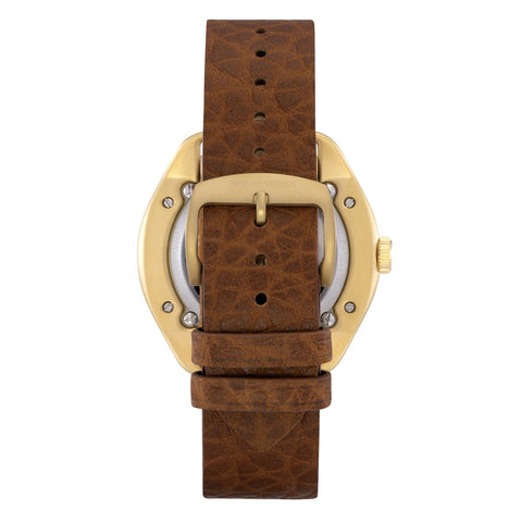 Master Works Mens Mechanical Leather St Watch