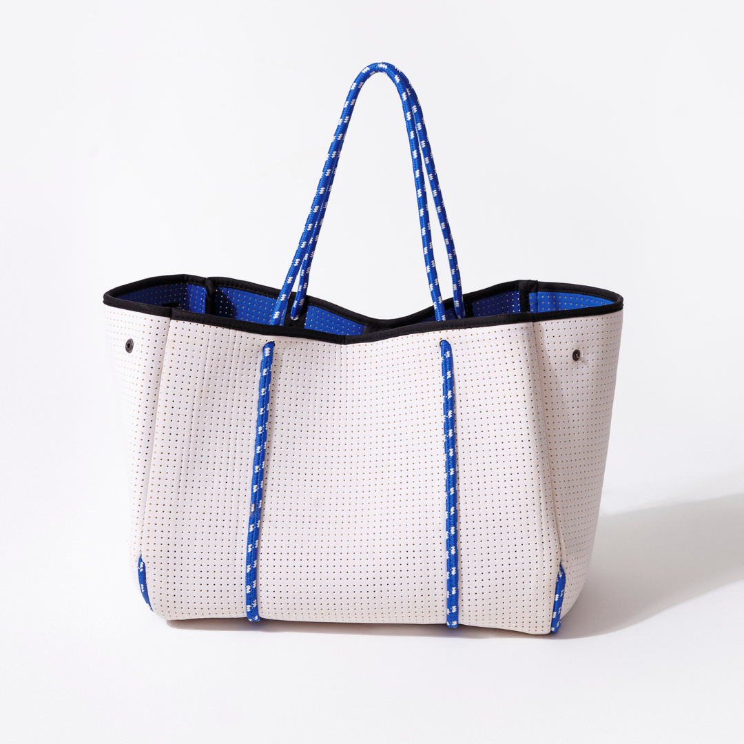  Pop Ups Brand Everyday Tote White Blues - Default Title - Bonton