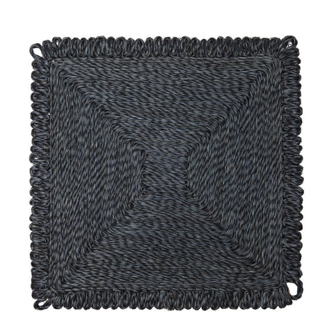 Loopy Abaca 14" Square Placemat - Set of 4