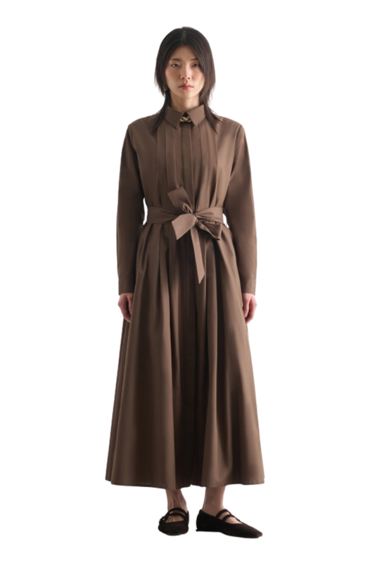 Premium Cotton Poplin Dress - Dress