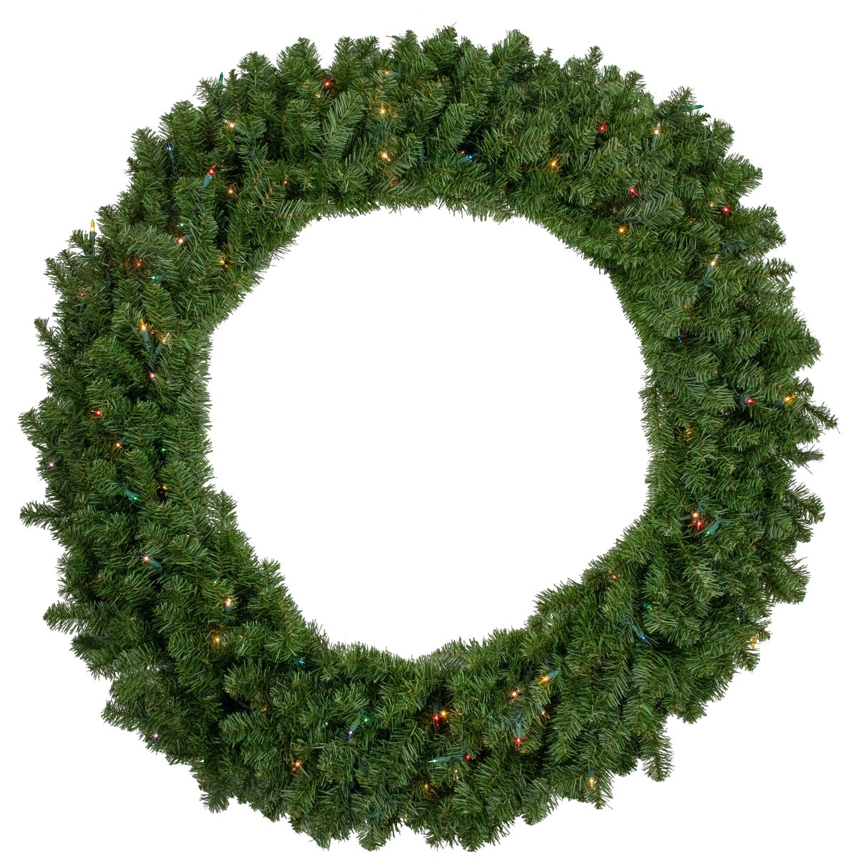  Northlight Pre-Lit Canadian Pine Artificial Christmas Wreath - 48