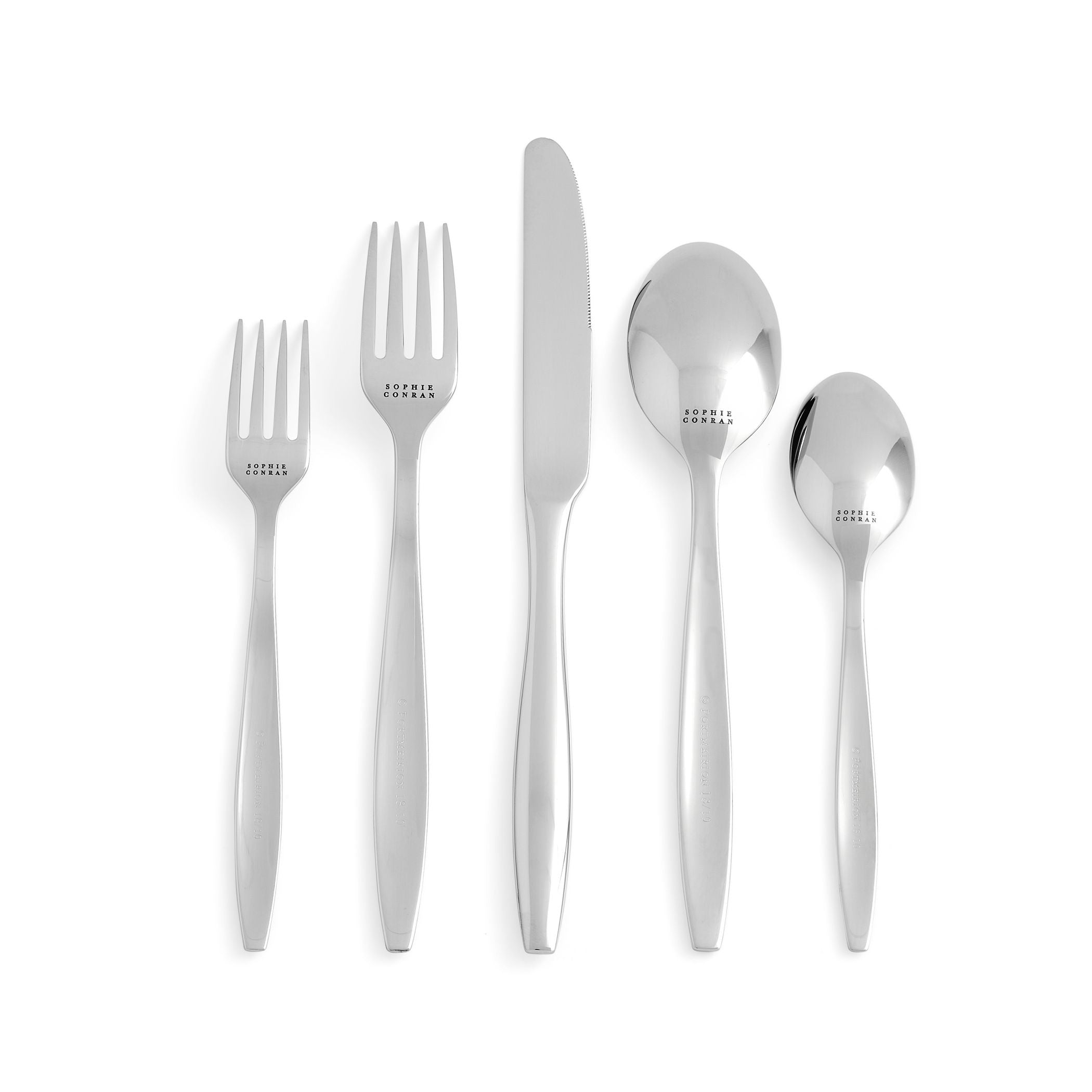  Portmeirion Sophie Conran Arbor 20 Piece Flatware Set - Grey - Bonton