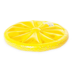 Inflatable Fruit Slice Swimming Pool Lounger Raft - 60" - Lemon