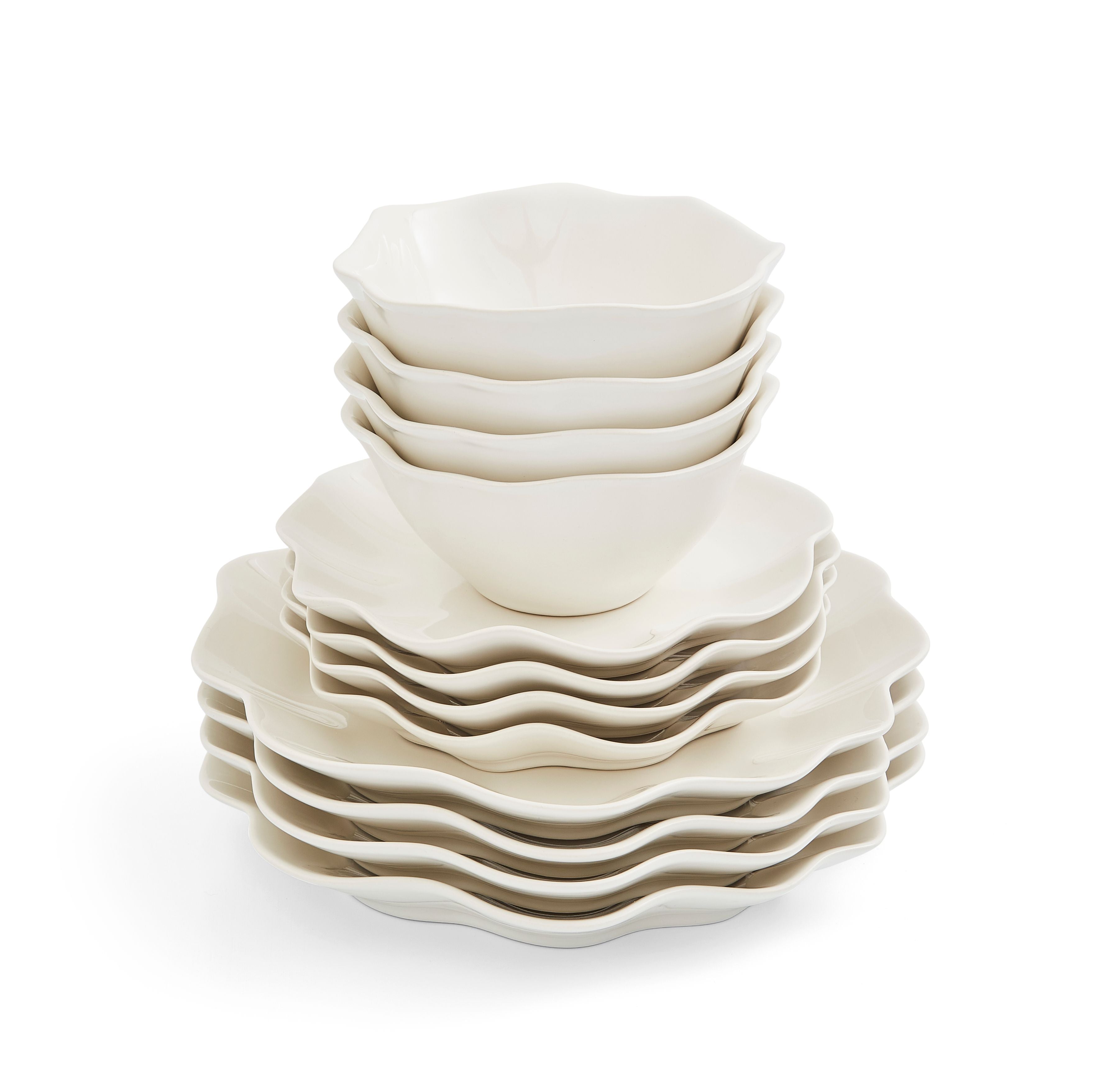  Portmeirion Sophie Conran Floret White 12 Piece Set - White - Bonton