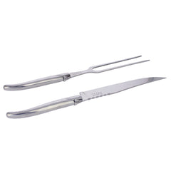 Laguiole Stainless Steel Carving Knife and Fork Set