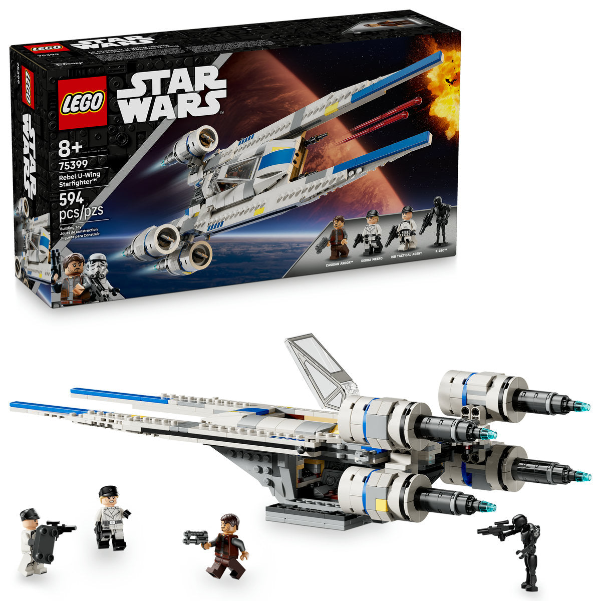  LEGO LEGO® Star Wars: Andor™ Rebel U-Wing Starfighter™ Buildable Vehicle Model 75399 - Star Wars - Bonton