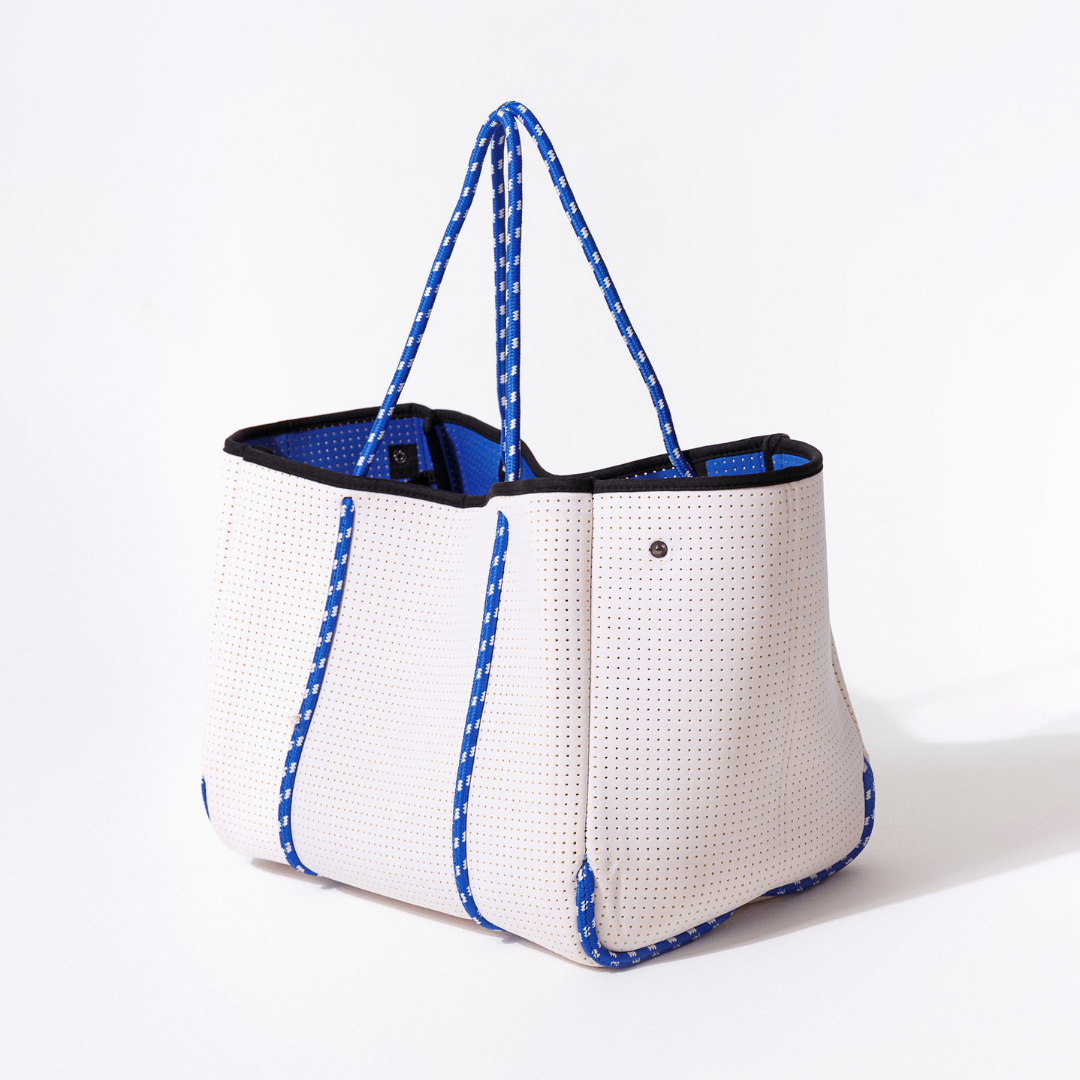  Pop Ups Brand Everyday Tote White Blues - Default Title - Bonton