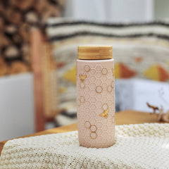 Honey Bee Travel Mug / Gold 16 Oz