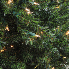 Pre-Lit Medium Canadian Pine Artificial Christmas Tree - 5' - Clear Lights