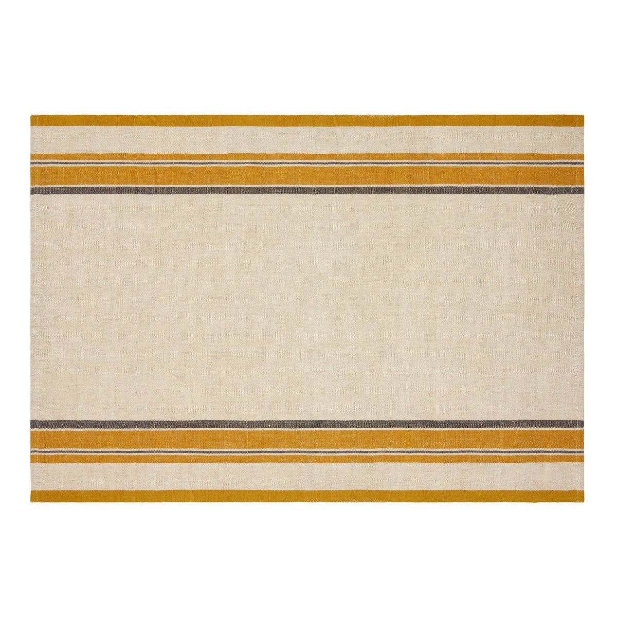  Caravan Antibes Natural Tea Towels, Set of 2 - Blue - Bonton