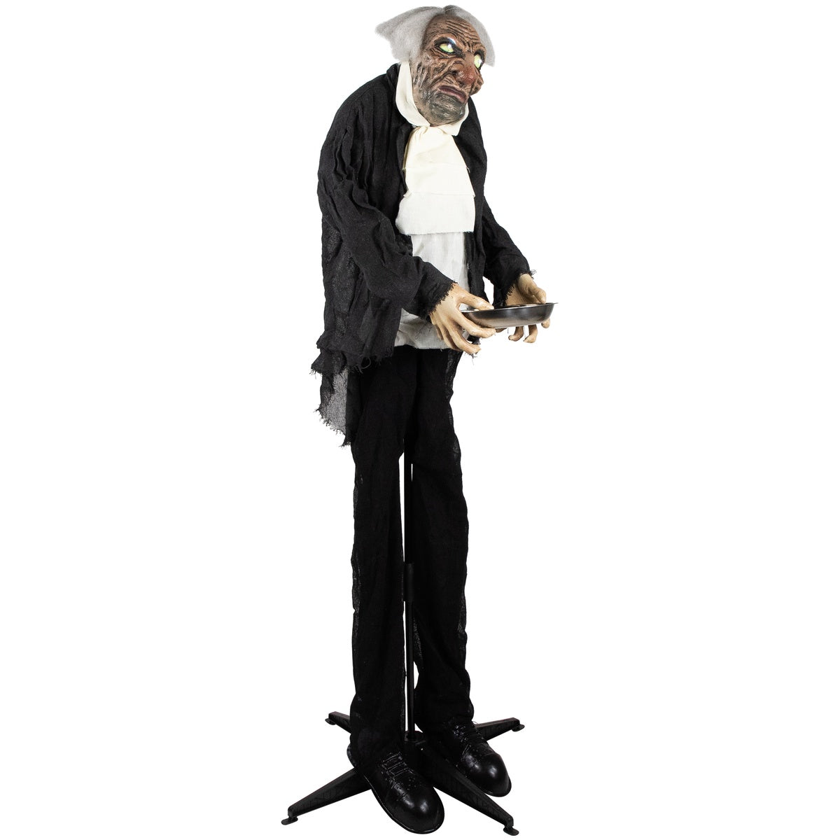  Northlight LED Lighted Animated Butler With Sound Halloween Decoration - 5.5' - Clear Lights - Default Title - Bonton