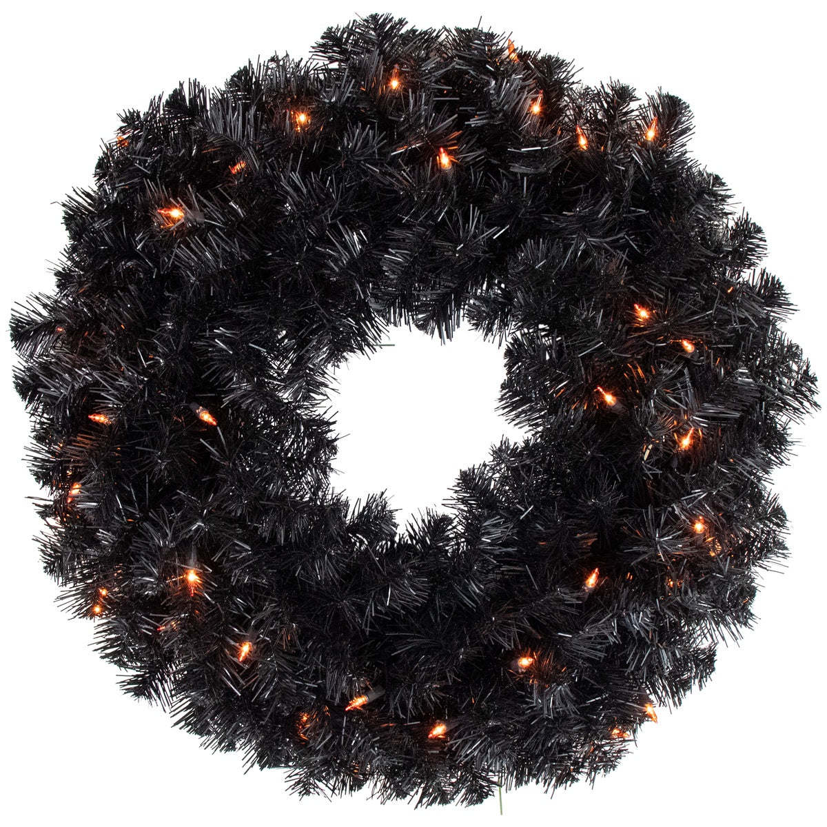  Northlight Pre-Lit Noble Spruce Artificial Halloween Wreath - 24