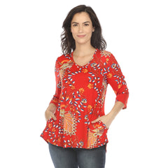 Women's Vibrant Boho Swing Top