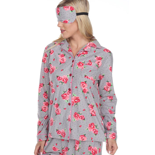 Women's Three Piece Pajama Set