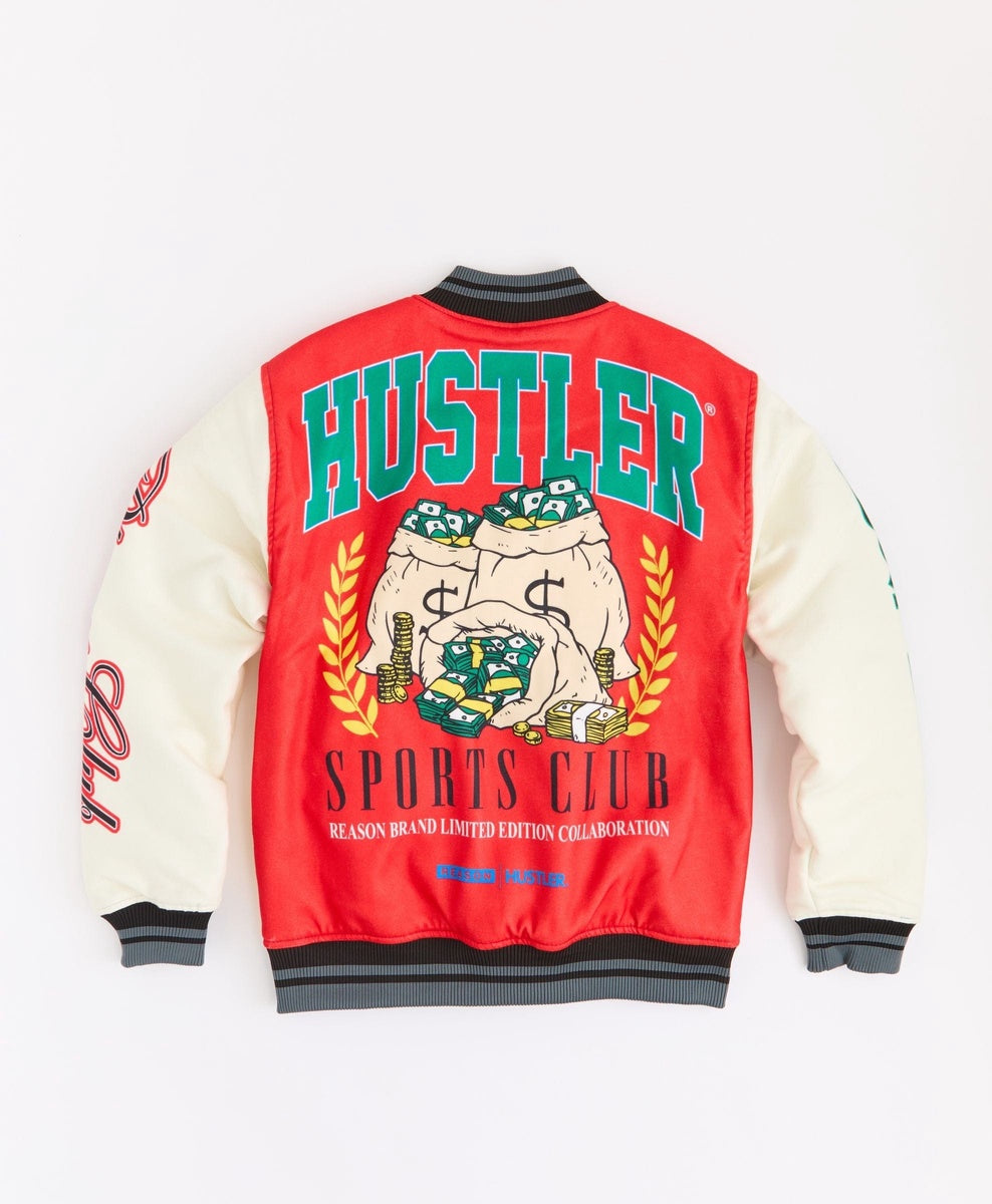  Reason Clothing Hustler Varsity Jacket - MULTI - Bonton