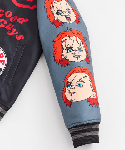 Chucky Nice Guy Varsity Jacket - Black