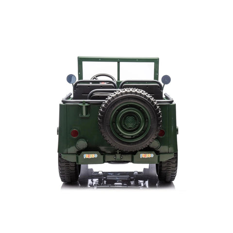 24V Freddo Military Willy Truck 3 Seater Electric Ride On