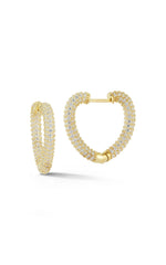 Heart Hoop Earrings