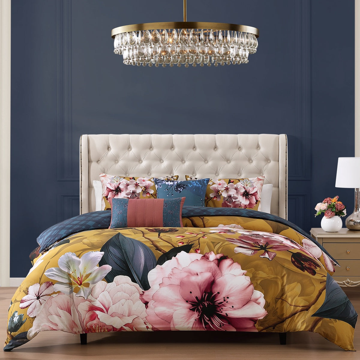  Bebejan Bebejan Golden Bounty 5 Piece Reversible Comforter Set - QUEEN - Bonton