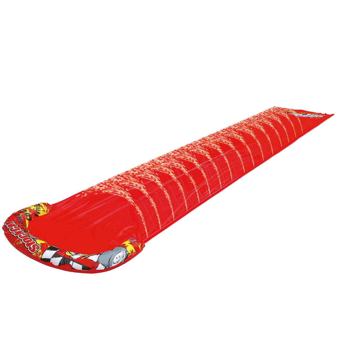  Pool Central Inflatable Race Car Themed Water Slide - 16.5' - Red - Default Title - Bonton