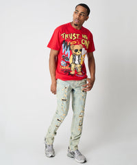 Trust No One Short Sleeve Tee - Red