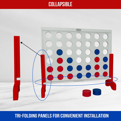 Giant Connect Four Yard Game | Jumbo 4 in a Row Outdoor Lawn Game for Families
