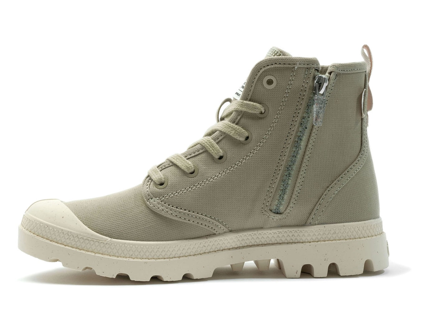  Palladium PAMPA HI ZIP ORGANIC - Womens 6 / Big Kids 4.5 - Bonton