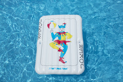 69" Inflatable White and Blue Joker Playing Card Pool Mattress