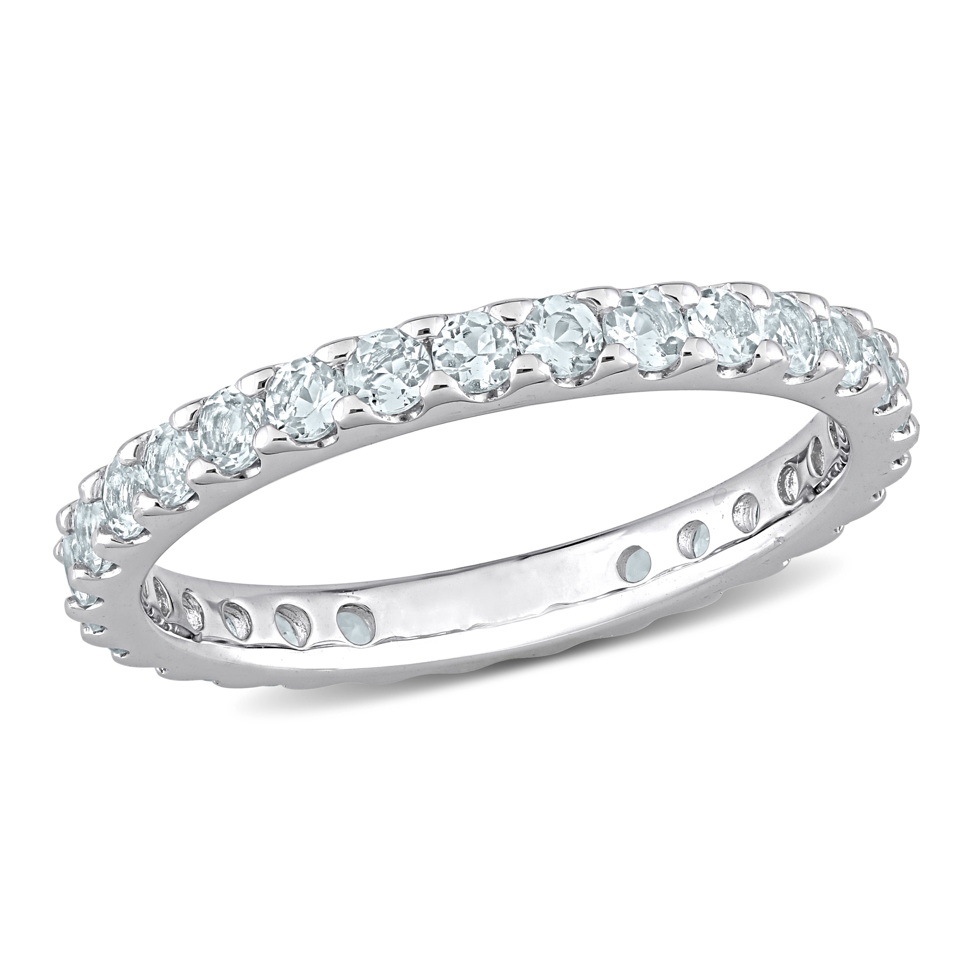  Studio Works Aquamarine Eternity Ring - Blue - Bonton