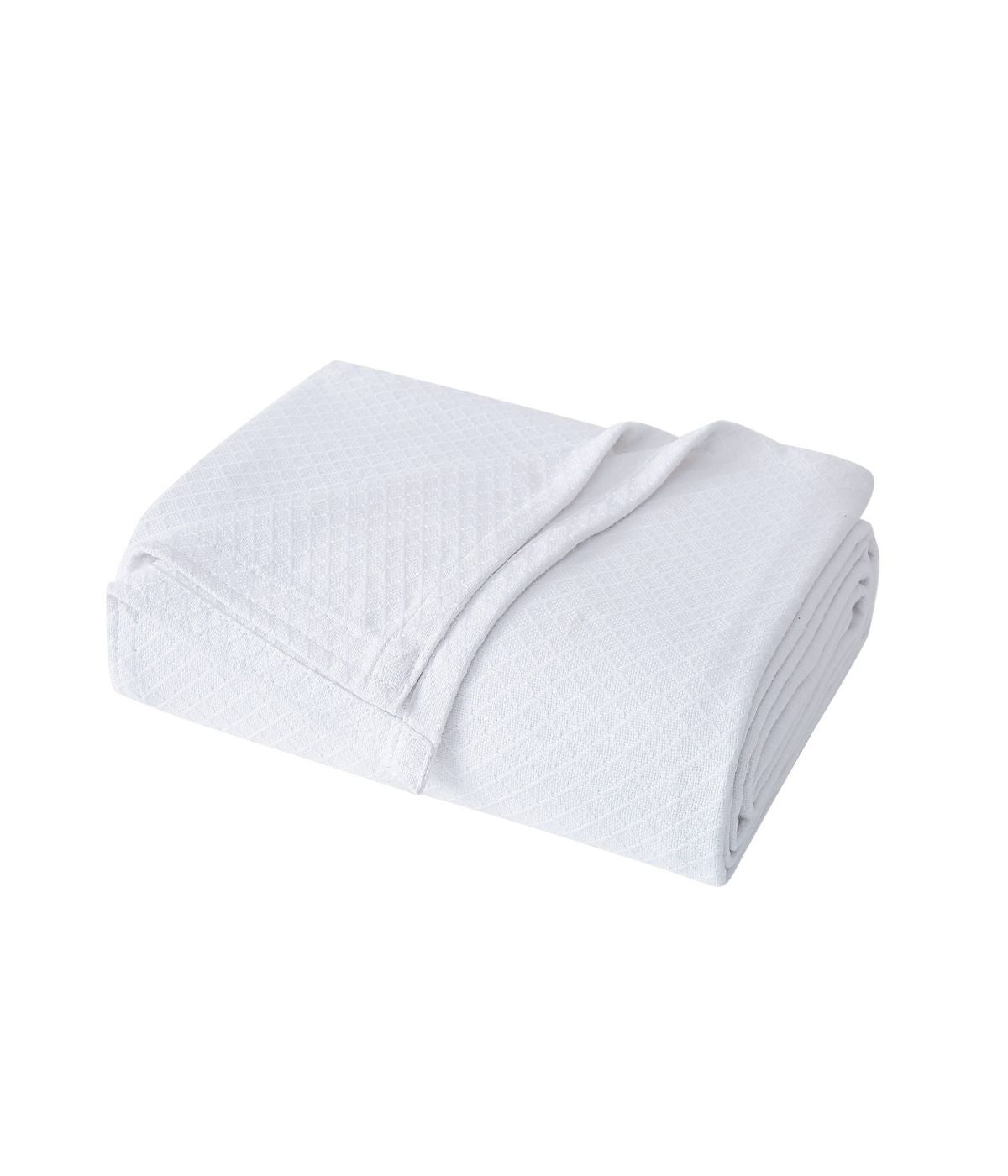  Charisma Deluxe Woven Blanket White - White - Bonton