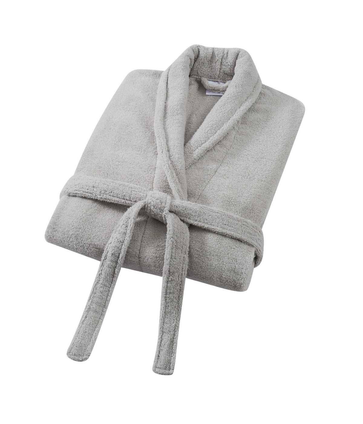  Charisma Luxe Cotton Zero Twist Bath Robe - Grey - Bonton