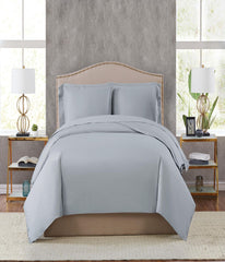 Charisma 400TC Percale Cotton Duvet Set Grey