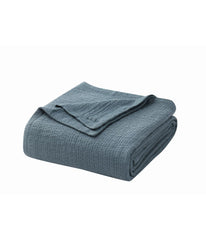 Truly Soft Matelasse Organic Blanket Storm